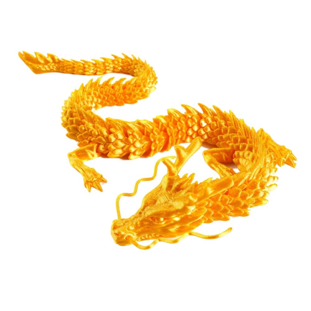 Safjr đồ trang trí tết 2024 3d rồng trung hoa có khớp nối dài in mô hình rồng di chuyển chung bền linh hoạt đồ trang trí hình rồng trung quốc nhà