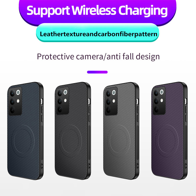 Phone%20case%20For%20Realme%2015X%20C85%20Pro%20Back%20cover%20Car%20Mount%20Magnetic%20Suction%20Wireless%20Charging%20Hard%20Shell%20Shock%20Absorption%20Fashionable%20Texture%20Design%20for%20Realme%20C85%20Pro%20Cover%20cases%20-%20Image%202