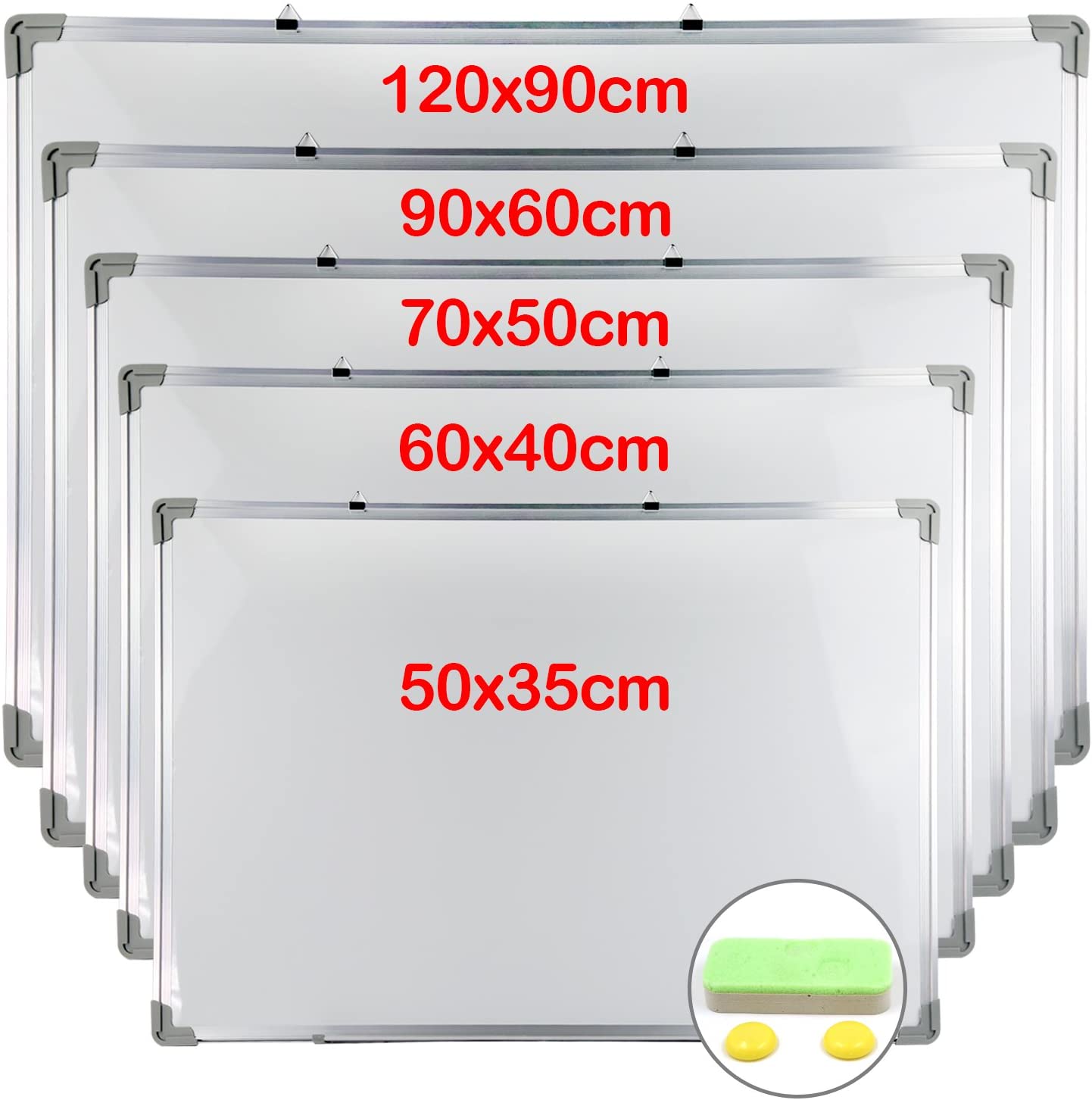 White Board Assorted Sizes Aluminum Side for School Office