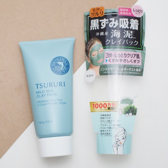 [HCM]Mặt nạ bùn khoángđất sét Tsururi Mild Sea Clay Pack
