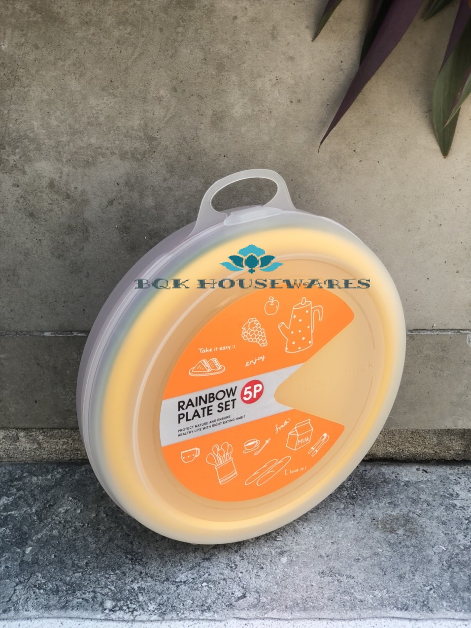 Bộ 5 dĩa rainbow Lock&Lock HPP513S5