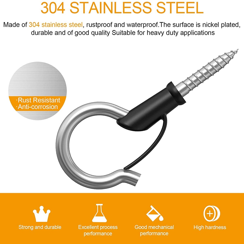 304 Stainless Steel QHanger Hook Indoor and Outdoor Hooks Home