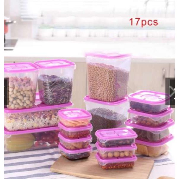 [HCM]BỘ 17 HỘP ĐỰNG THỰC PHẨM IKEA