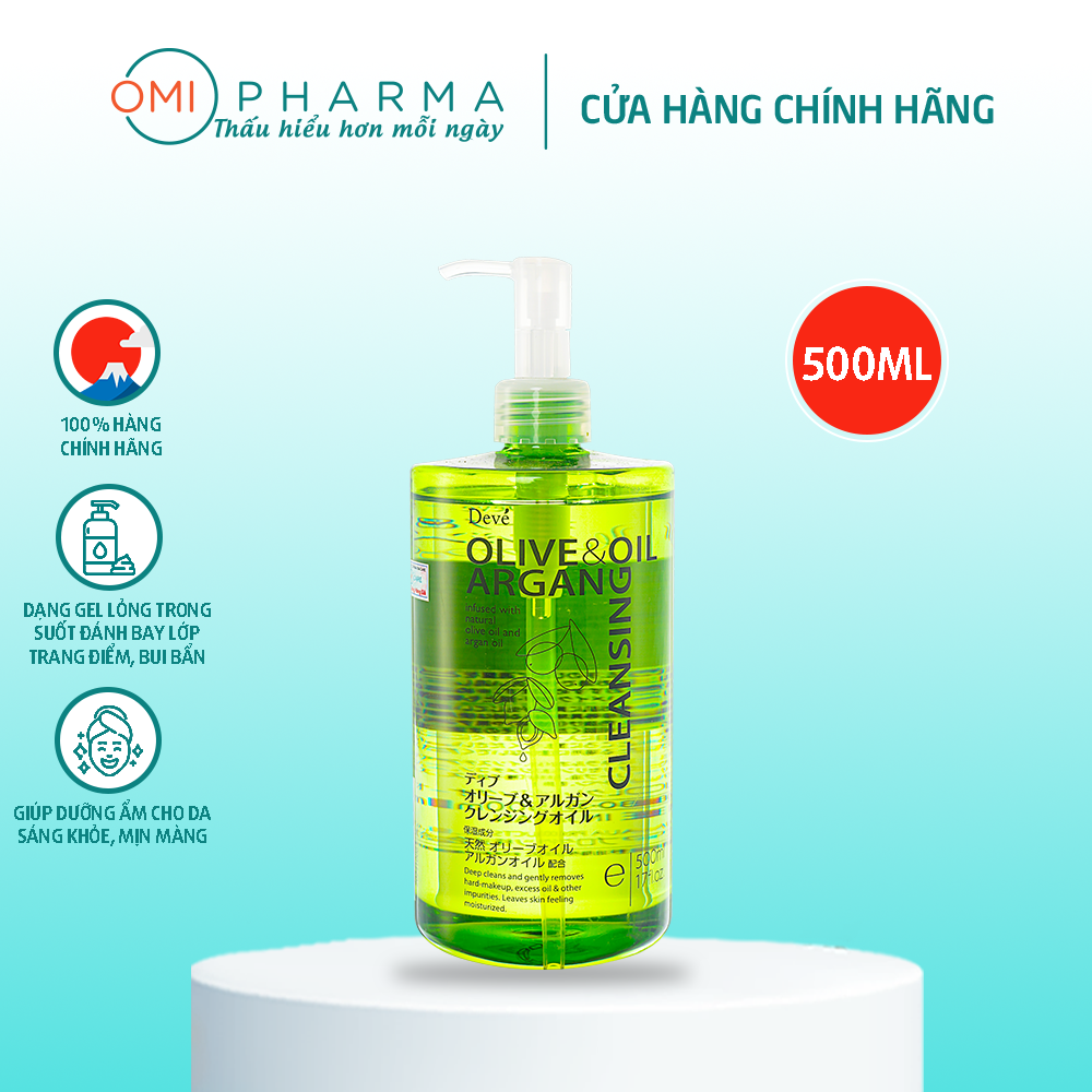 Dầu tẩy trang Olive và Argan Deve Nhật Bản