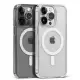 Anti Yellow IC Case For iPhone 11, 12 Pro Max, 13 Pro Max, 14 Pro Max, 15 Pro Max, 16 Pro Max, 15 Plus, 16 Plus, Magsafe Clear Case Animation Magnetic Suffering Mobile Transparent Phone Back Cover. 