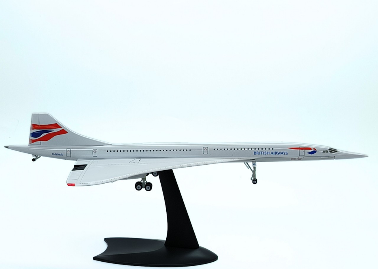 Mô hình máy bay Concorde tỷ lệ 1:200 Kim loại