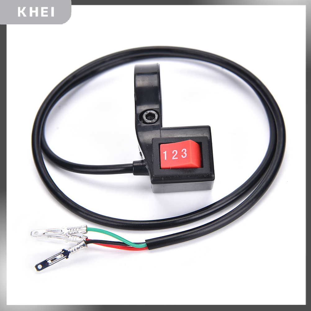 KHEI Công tắc Mô đun 3 tốc độ 22mm công tắc chuyển đổi tốc độ xe đạp điện xe tay ga