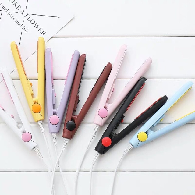 Kẹp uốn tóc duỗi tóc mini, Máy là tóc mini Make Time, Máy ép tóc mini hàng chuẩn đẹp, đồ dùng cần thiết cho mọi cô nàng
