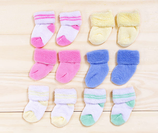 Combo 2 đôi vớ len mềm cho bé sơ sinh
