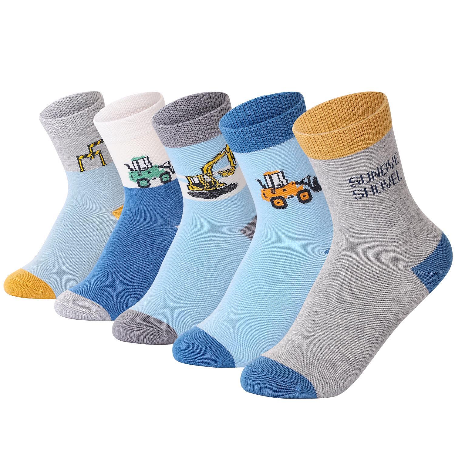 SUNBVE Kids Boys Fashion Cotton Dress Socks Gift