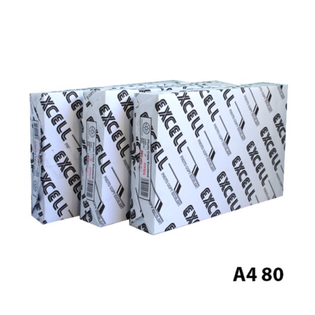 Giấy In Excell Khổ A4 Định Lượng 80gsm Ream 500 tờ