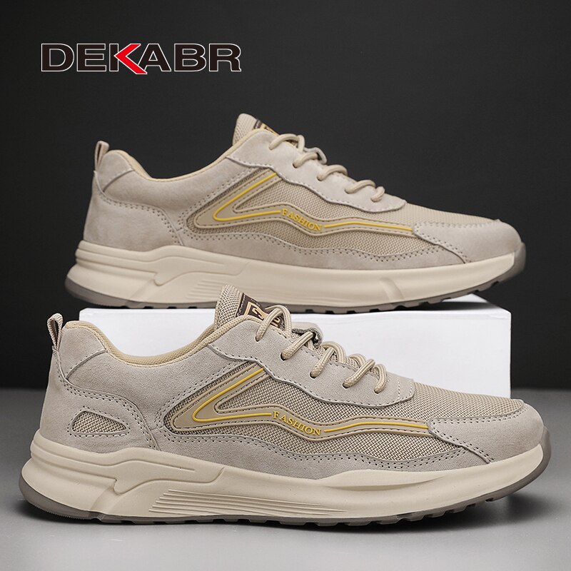 DEKABR New Brand Fashion Men's Sneakers High Quality Mesh Footwear Breathable Summer Outdoor Casual Shoes For Men