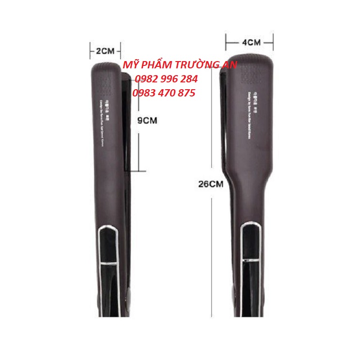 Máy là ép duỗi tóc thẳng hàn quốc design form fun kor seoul korea chỉnh nhiệt