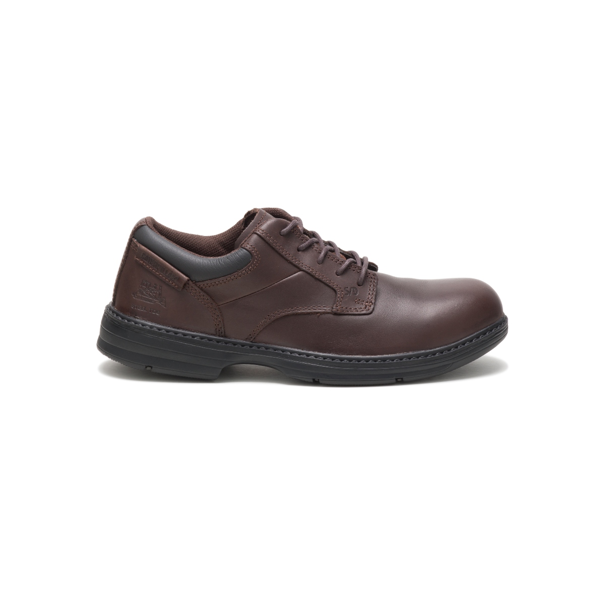 Caterpillar Men's Oversee Steel Toe Work Shoe Dark Brown (P90016