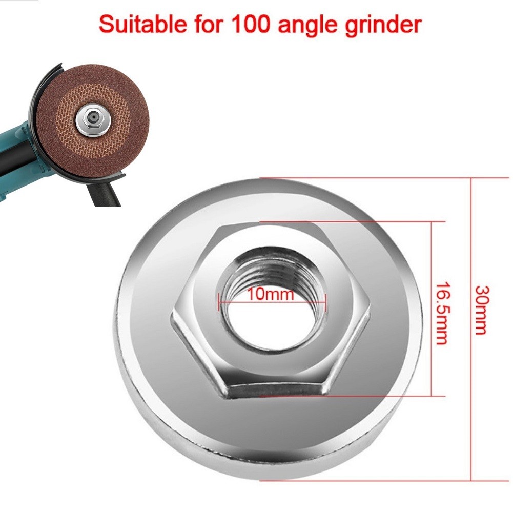 【HOMESTYLISH】 Premium Quality Hex Nut Set for Angle Grinder Chuck Locking Plate Quick Clamp Great