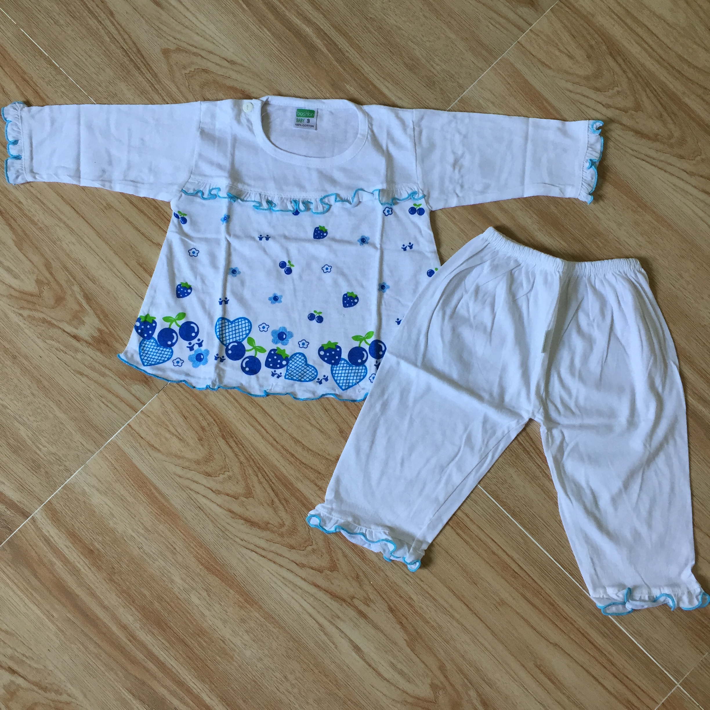 Combo 05 bộ dâu dài cho bé gái (3-17kg)