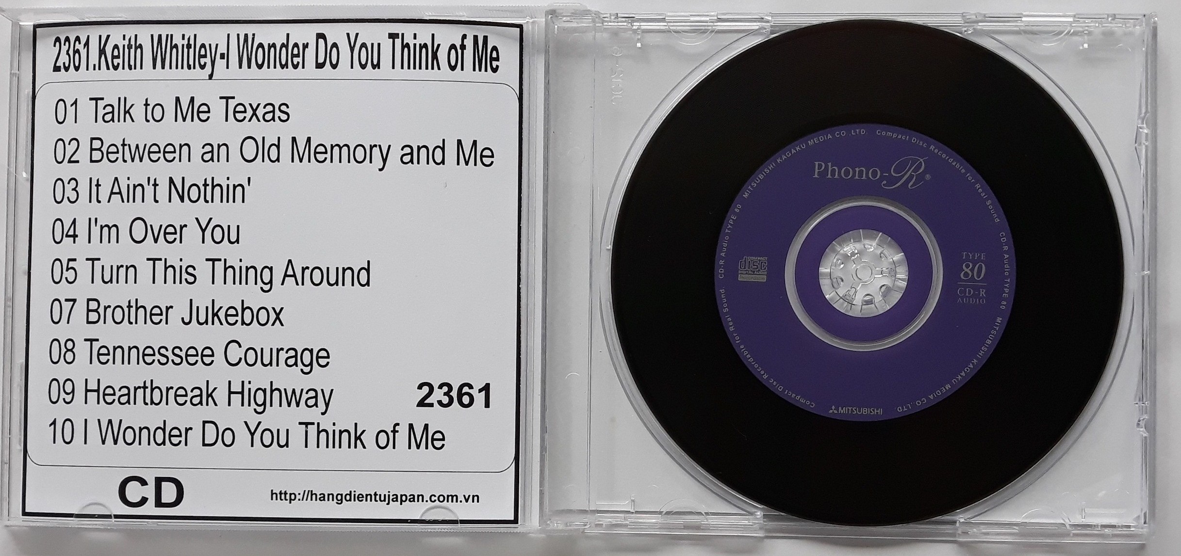 ❒♗đĩa cd nhạc Keith Whitley