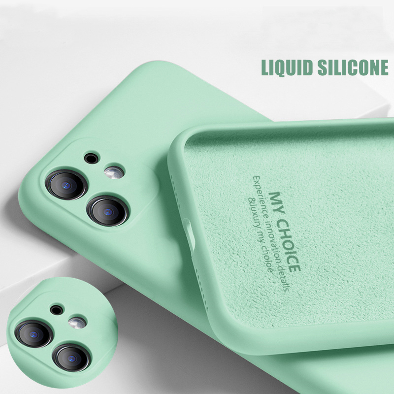 For iphone 14 plus 13 14 pro max 12 mini 11 pro x xs max xr 8 7 6 6s plus se 2020 se3 2022 liquid silicone phone case camera protection casing cover