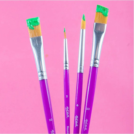 Bộ 4 Cọ Vẽ Cơ Bản Assorted Brush Mont Marte (BMHS0063)