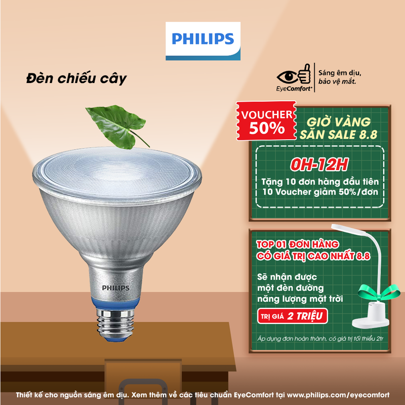 Đèn chiếu cây PHILIPS Grow Lamp 16W Par38 E27 950 50D