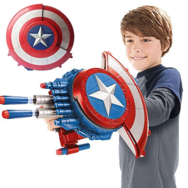 Captain America Shield Launcher Bullet Toy Gun Marvel Avengers Captain ...