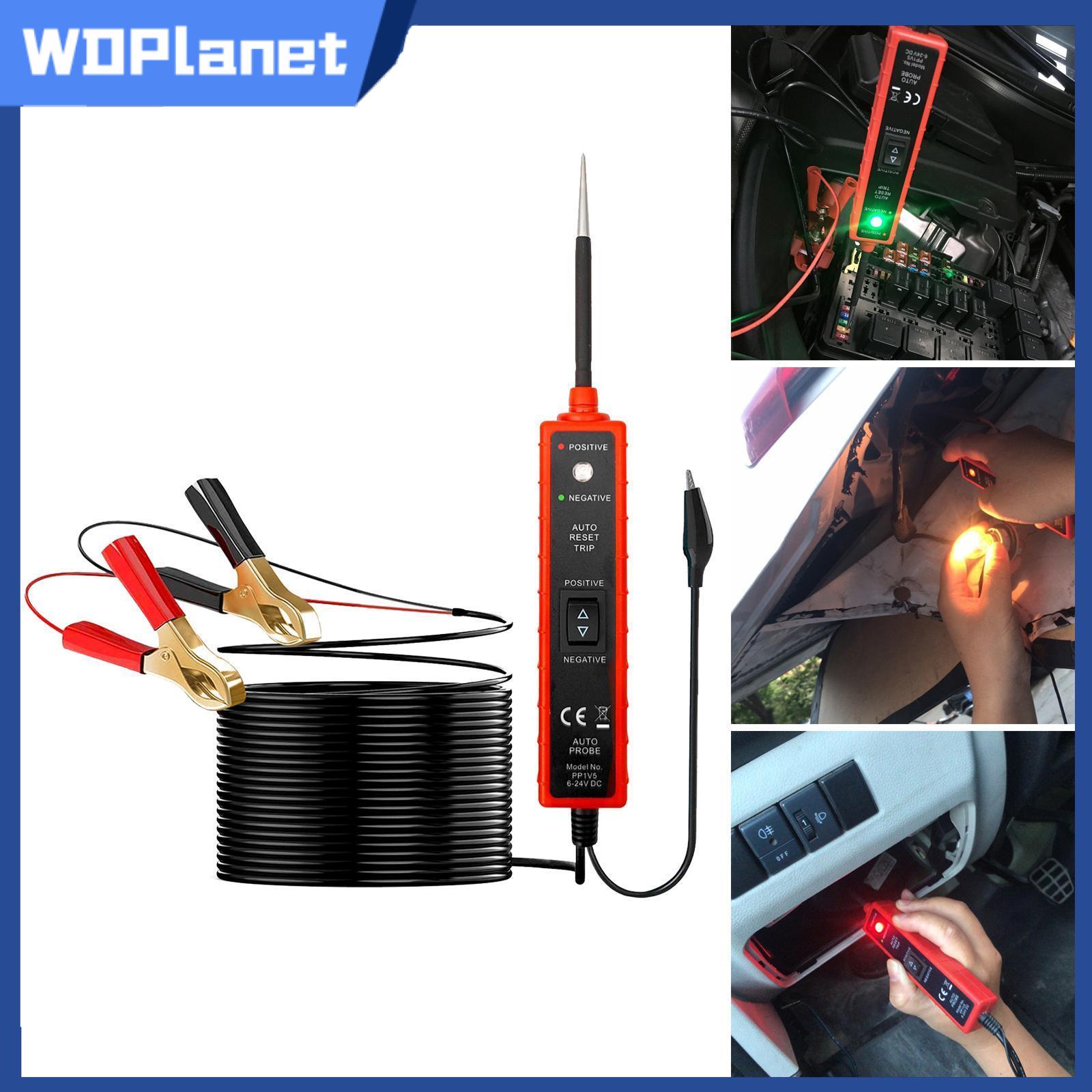 WDPlanet WDPlanetAutomotive 6-24v Auto Probe Power Circuit Electrical Tester Diagnostic Tool