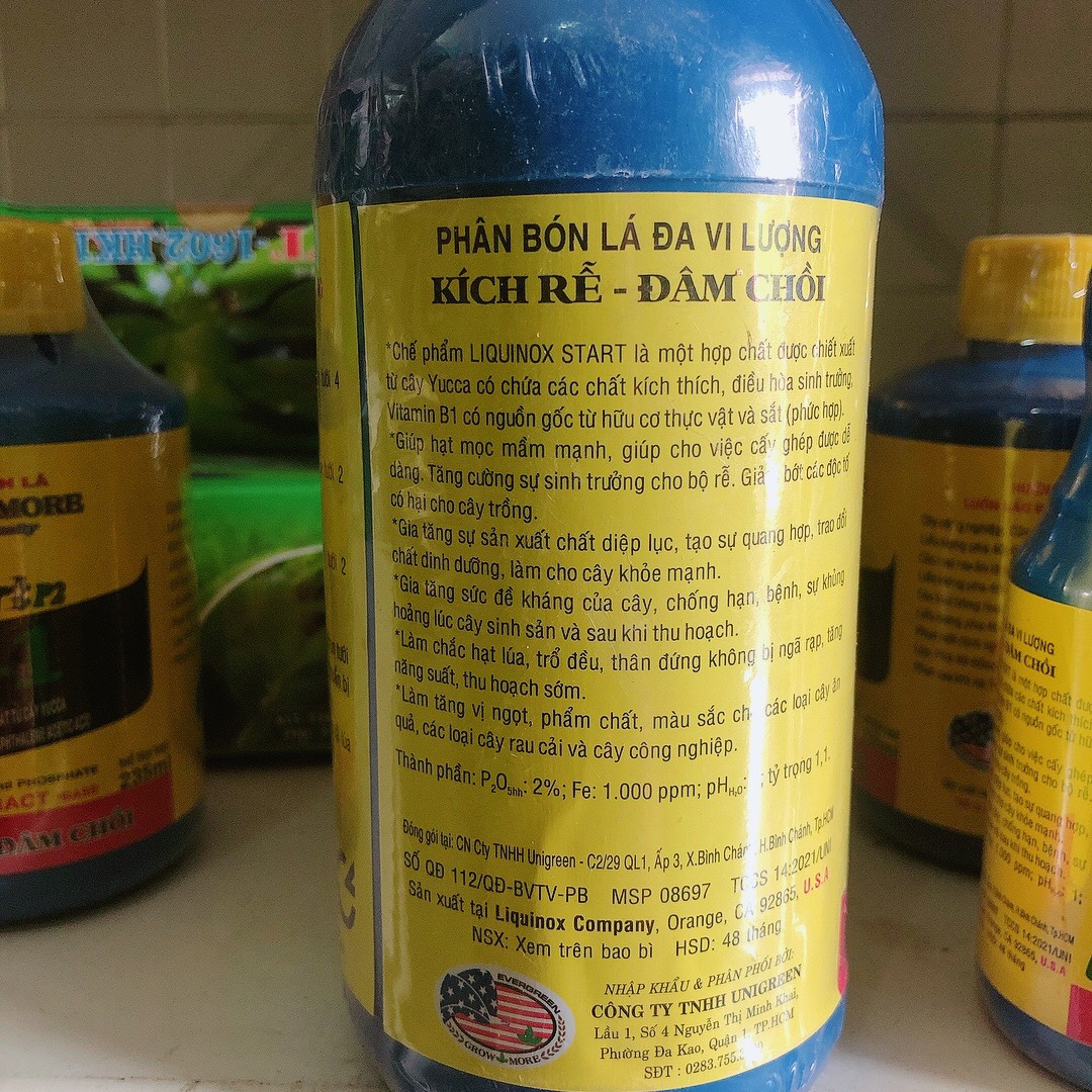 Phân bón Vitamin B1 500ml Grow more (Mỹ)