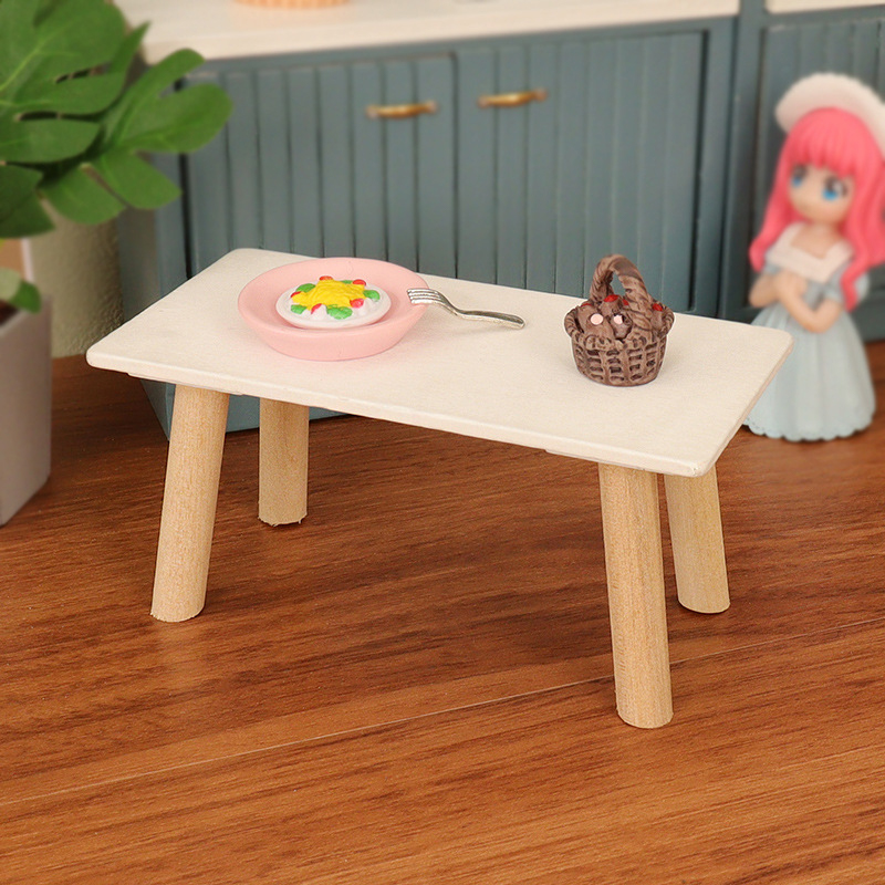 Doll House Simulation Mini Table Living Room Furniture Life Scene Decoration Model Jessica.