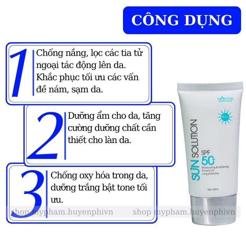 [Chính Hãng] Kem Chống Nắng Morena HUYỀN PHI SPF50+ PA++++