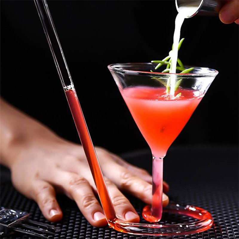【Tech-savvy】 Spiral Revolving Martini Creative Long Tail Straw for Bar Party Supply Barware.