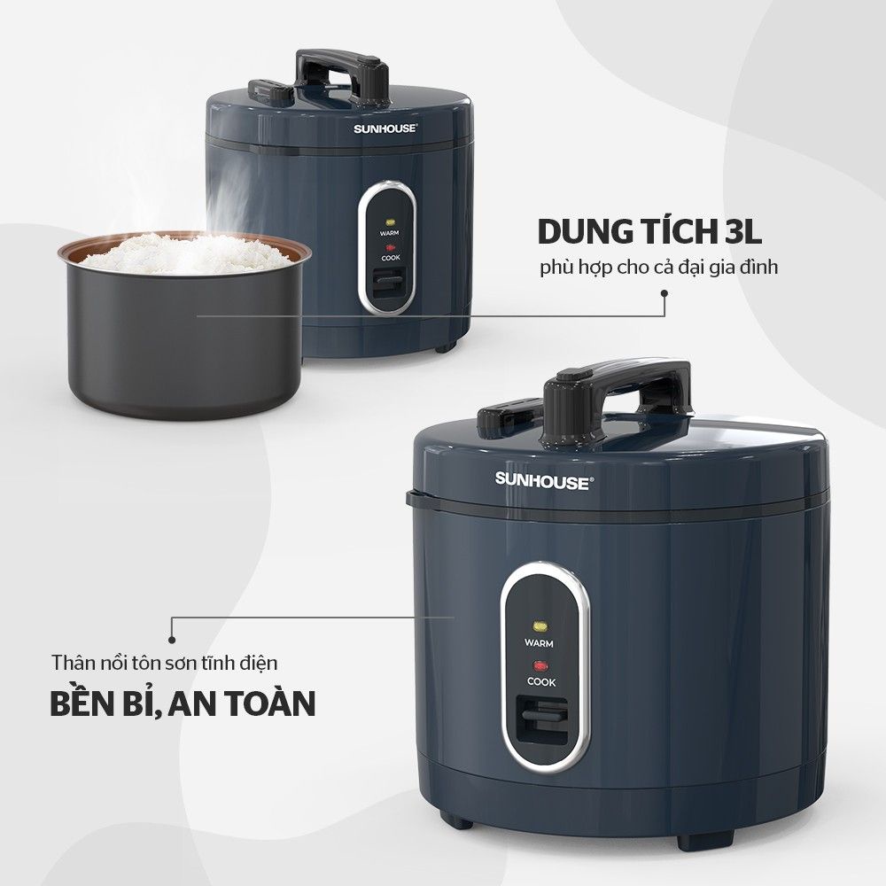 Nồi cơm điện 3L SUNHOUSE SHD8309