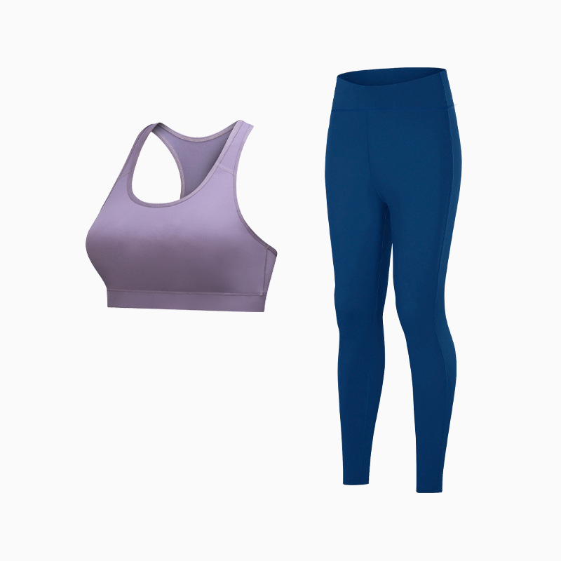 OEM Fitness suit quick-drying sports suit seamless yoga pants tight nude yoga clothes for women