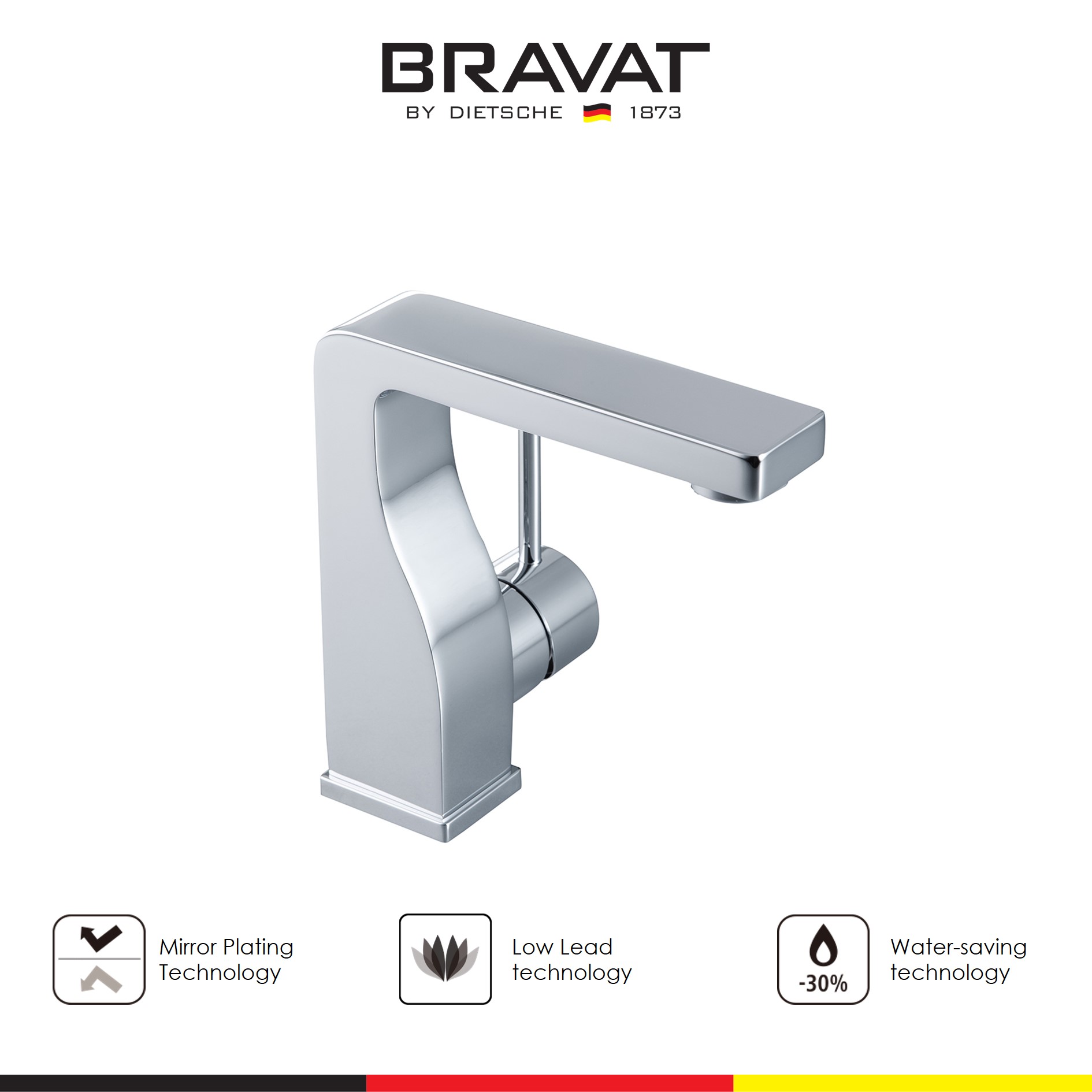 Bravat Single Handle Basin Mixer - F16061C-2-ENG | Lazada Singapore