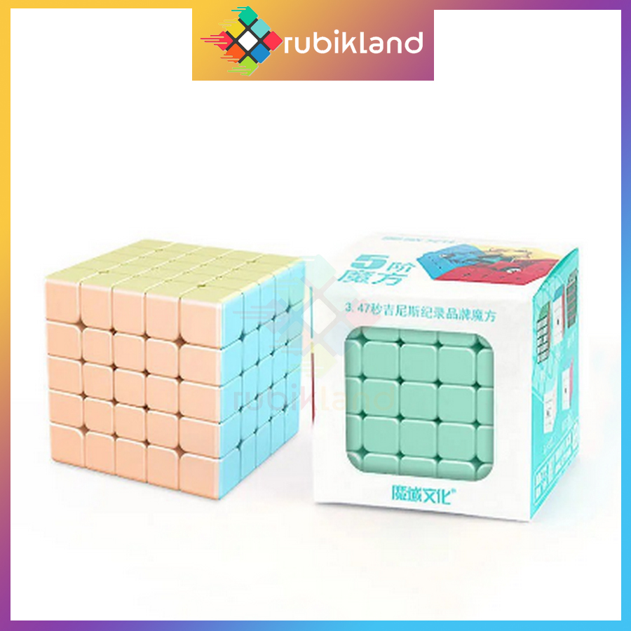 Rubik moyu meilong macaron 5x5 rubic 5 tầng 5x5x5 pastel biến thể đồ chơi trí tuệ