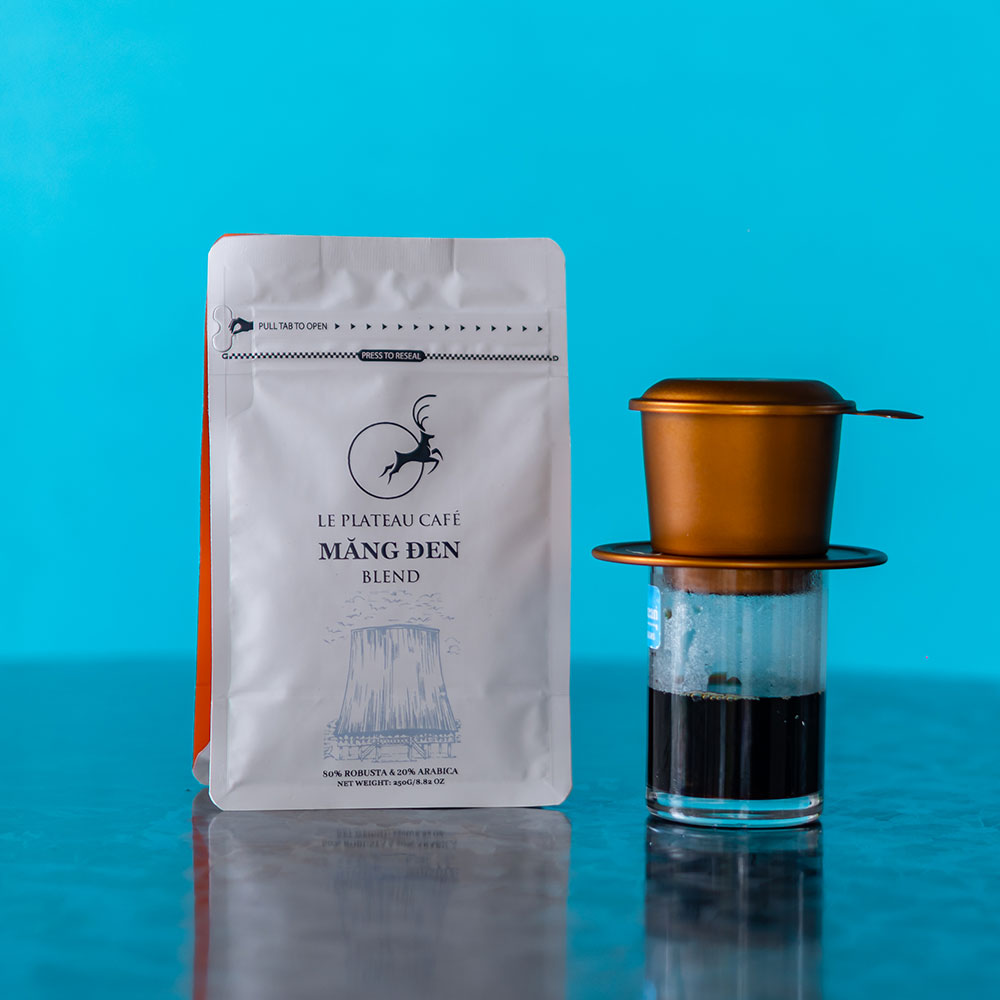 Cà phê Măng Đen Le Plateau Blend (phối trộn của 80% Robusta và 20% Arabica hữu cơ)