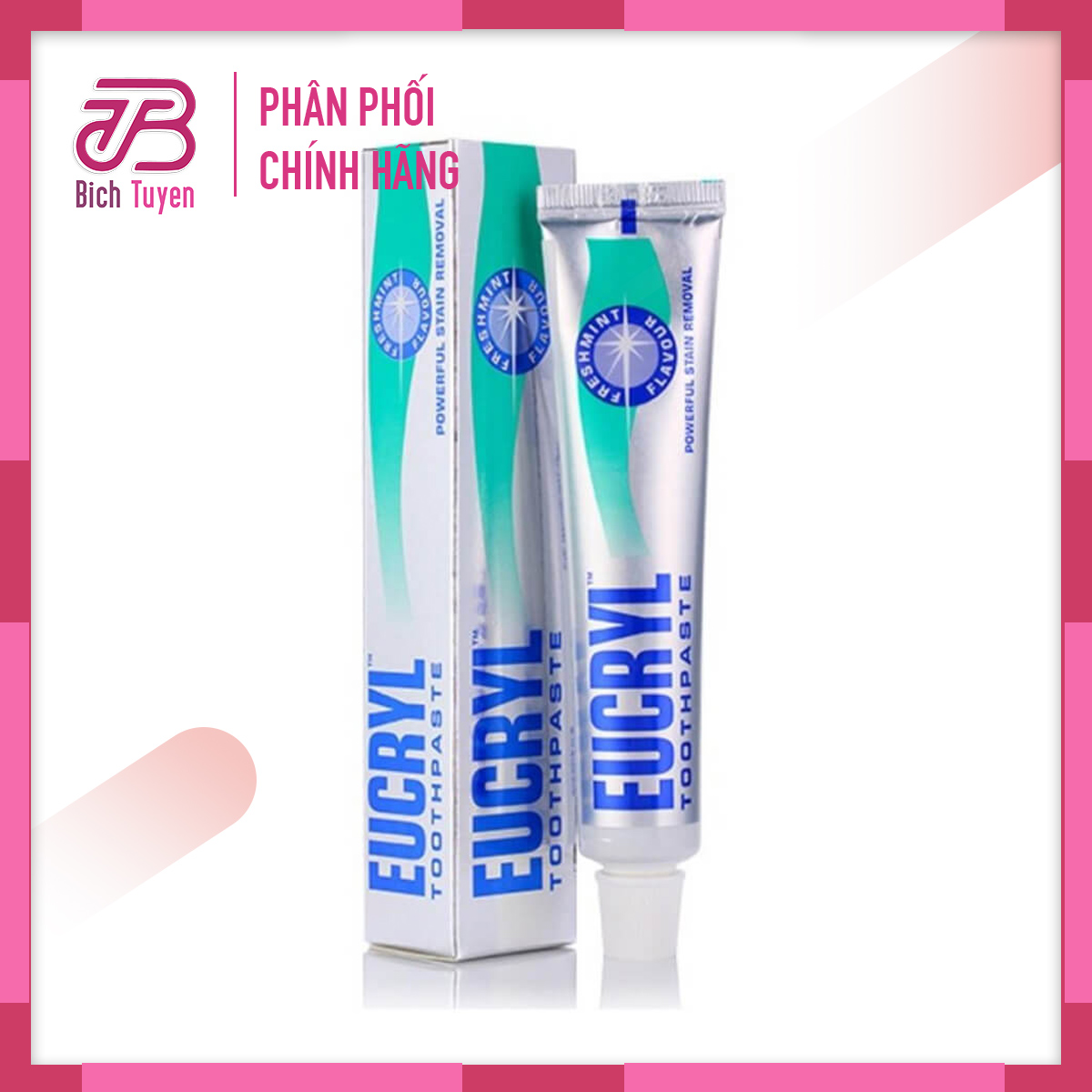 Kem đánh răng eucryl hỗ trợ trắng răng và hỗ trợ trị hôi miệng