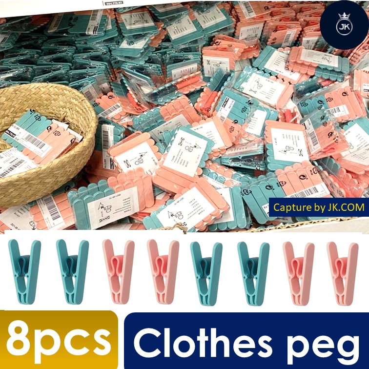 ikea (8pcs)Clothing Pegs / Laundry Pegs Clothes Pegs / Clothes Clips