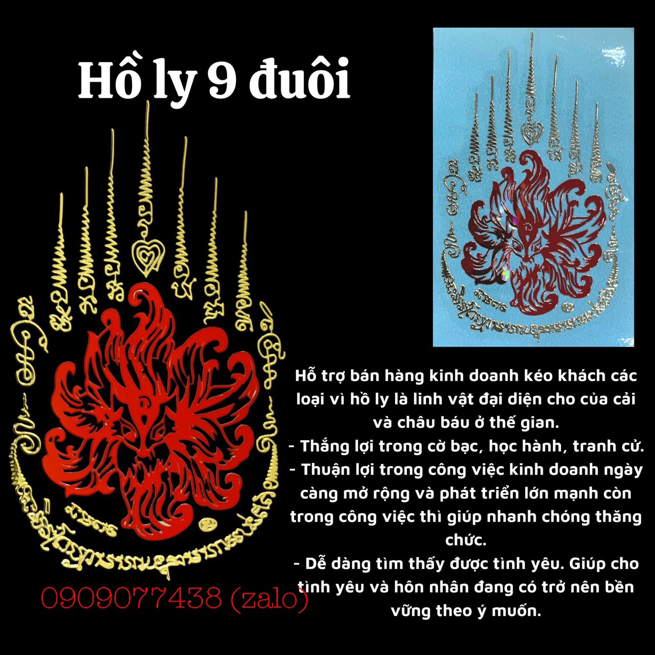 Phù Thái Lan Hồ Ly 9 Đuôi