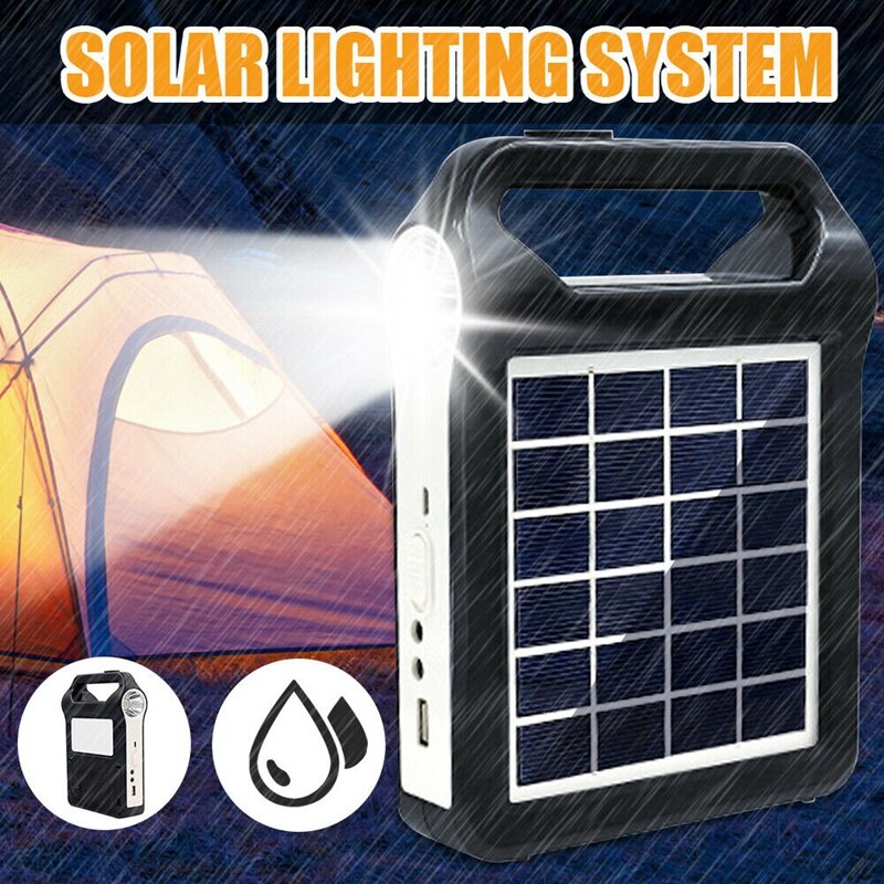 yingke Portable Solar Panel Light Solar Generator System Usb Port With Lamp Lighting