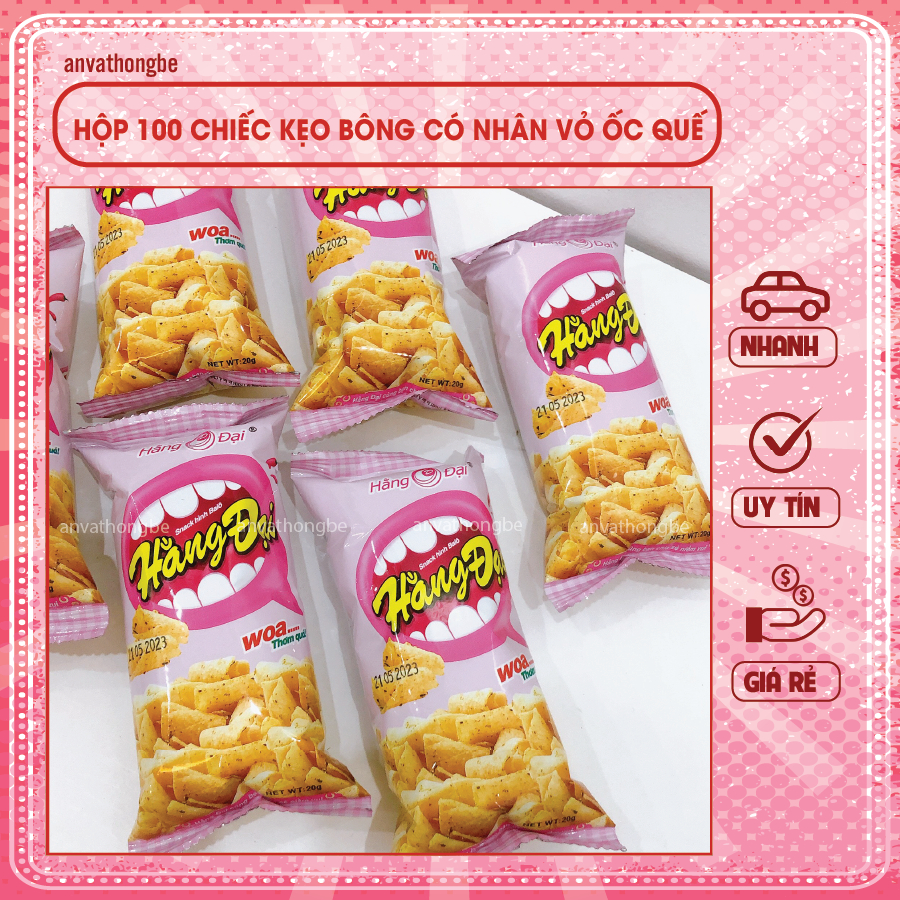 Snack Balo Hằng Đại giòn cay thơm (gói 20g)