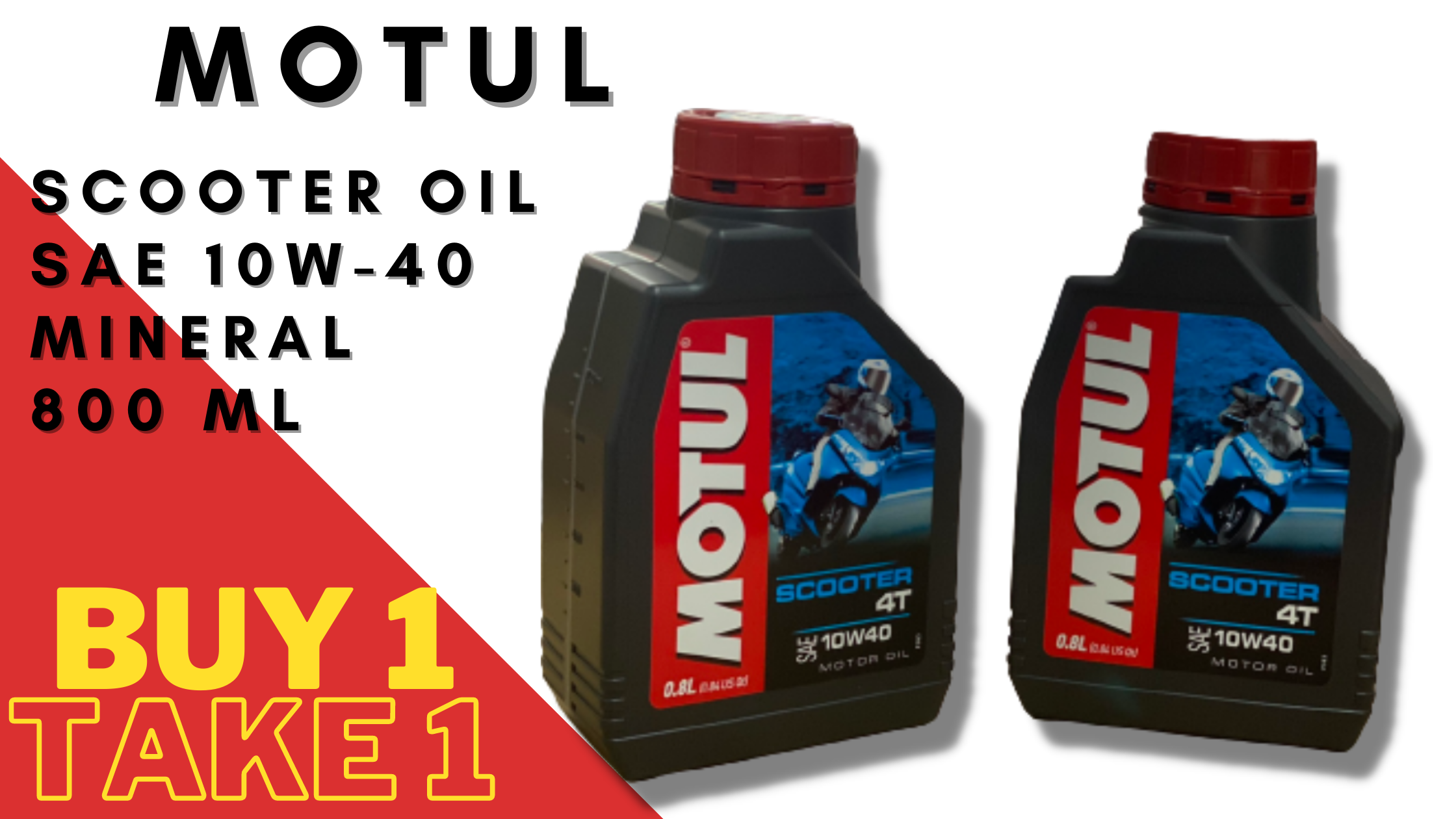 BUY 1 TAKE 1 MOTUL SCOOTER OIL 4T SAE 10W40 Lazada PH