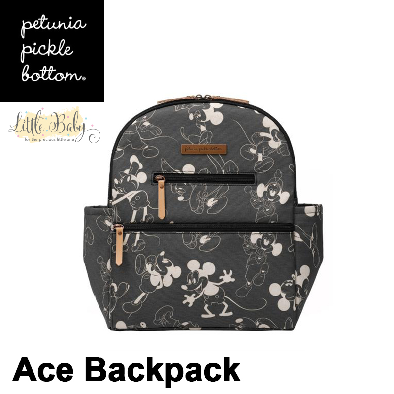 Ace backpack in mickey's 90th vintage black & white Clearance