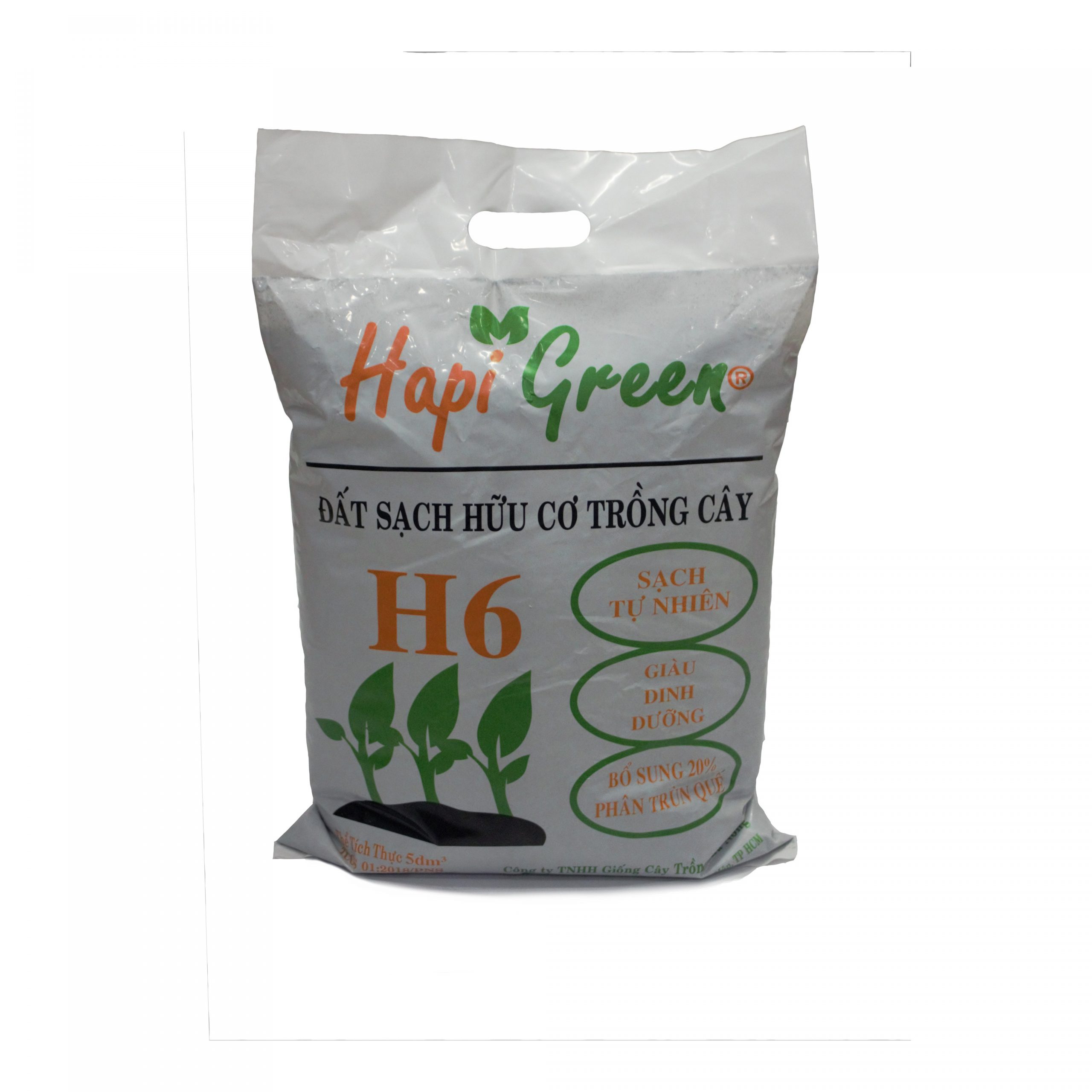 Đất Sạch Dinh Dưỡng Hữu Cơ H6 Trồng Cây - 5Dm3 ( 2,6kg )