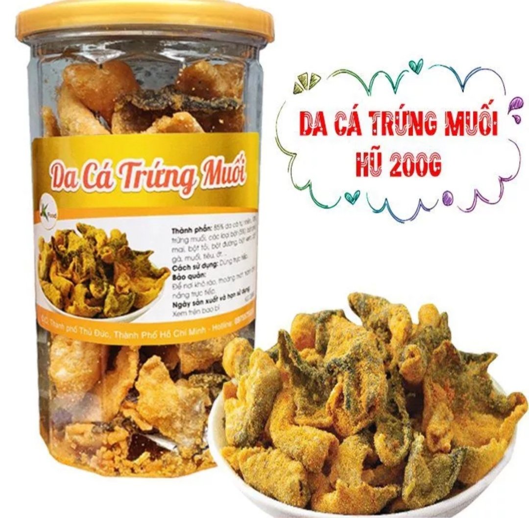 DA CÁ LẮC TRỨNG MUỐI GIÒN NGON- 200G