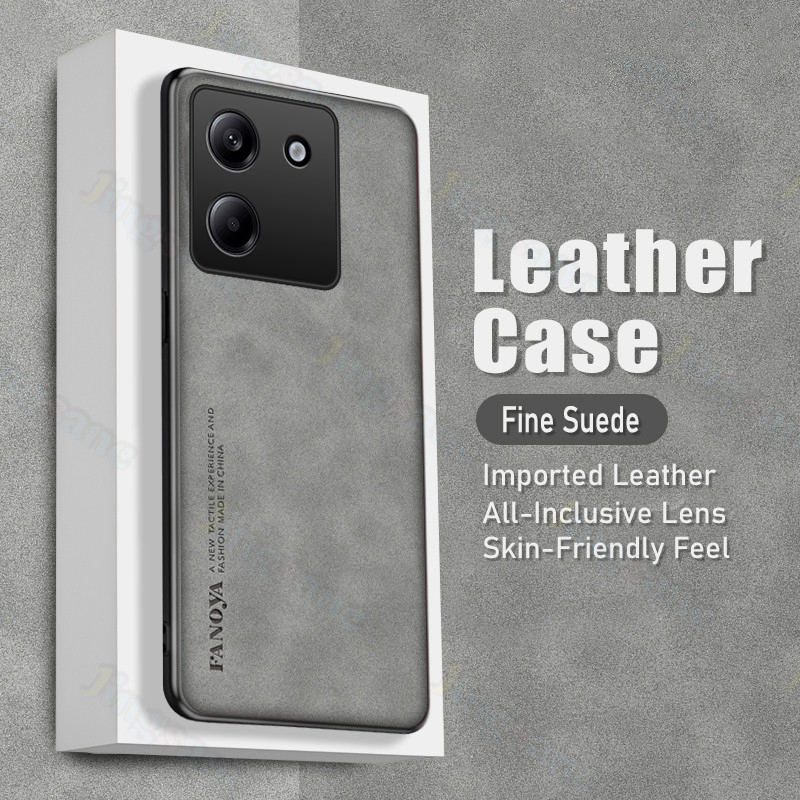 Phone cover Xiaomi Poco M7 Pro Back case Frosted Soft Vintage Leather Anti Drop For Xiaomi Poco M7 Pro 5G Phone cases.