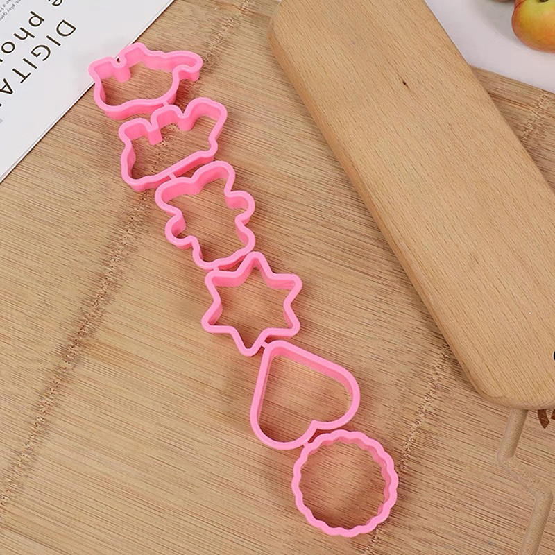 6Pcs Cookie Cutters Cartoon Animals Shape DIY Biscuit Cookie Mold Stamp Bakeware Biscuit Handmade Mold