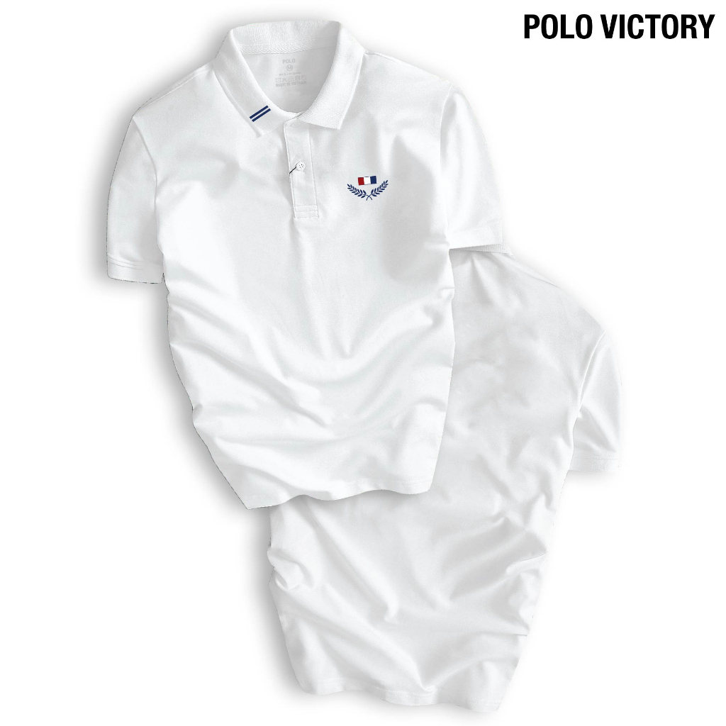 Áo thun POLO VICTORY nam cổ bẻ BASIC CVC co dãn 4 chiều form gerular fit