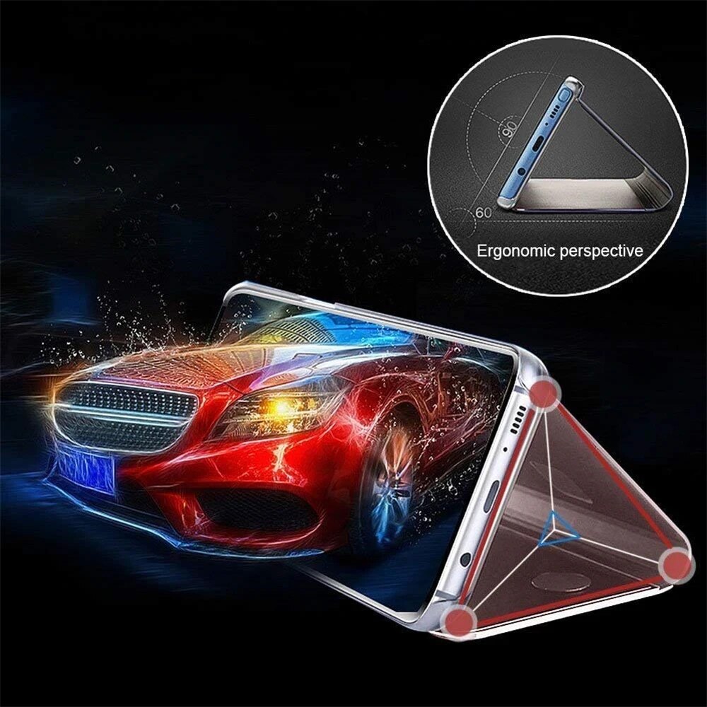 Luxury Smart Case For Samsung Galaxy S23 S22 S21 S20 S10E S9 S8 FE S10 Lite 5G Ultra Plus Mirror Leather Smart Flip Suppor Cover.