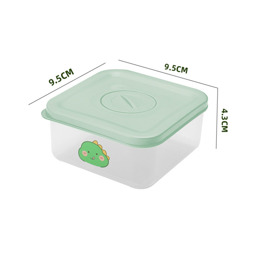 Square Refrigerator Fresh-Keeping Storage Box Food Grade Coarse Grains Brown Rice Sub-Packing Box Microwave Oven Lunch Box