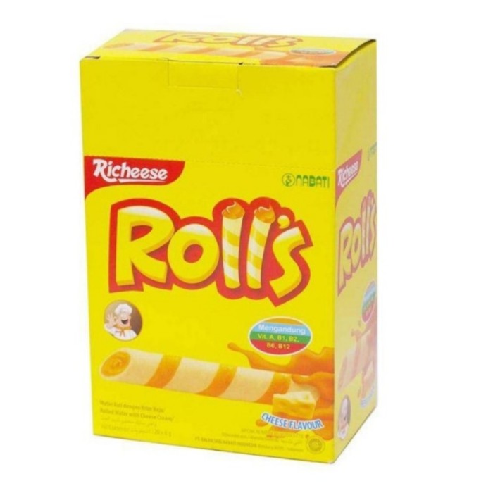 [98] Nabati Richeese Wafer Roll 8gmx20's (Cheese/Chocolate) | Lazada